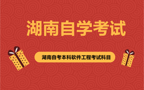 湖南自考本科软件工程考试科目