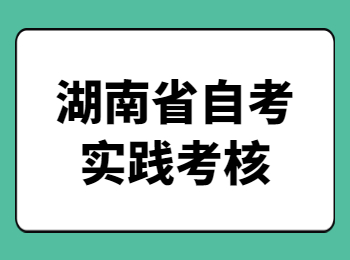 湖南省自考实践考核